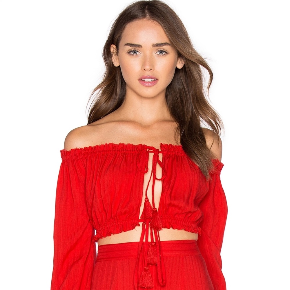 Majorelle Sangria Top